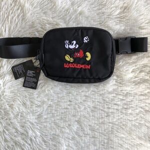 Lululemon Athletica Black Mickey Mouse Belt Bag